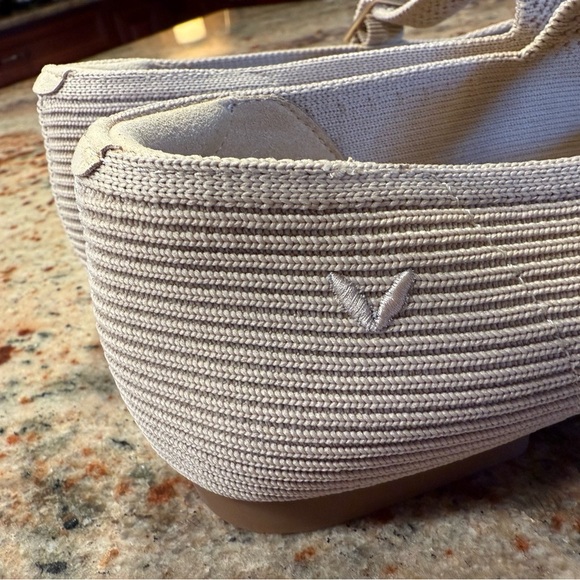 Vivaia Mary Jane Buckle Mesh Light Brown Ballet Flats Women’s Size 38 NEW No Box - Picture 8 of 14